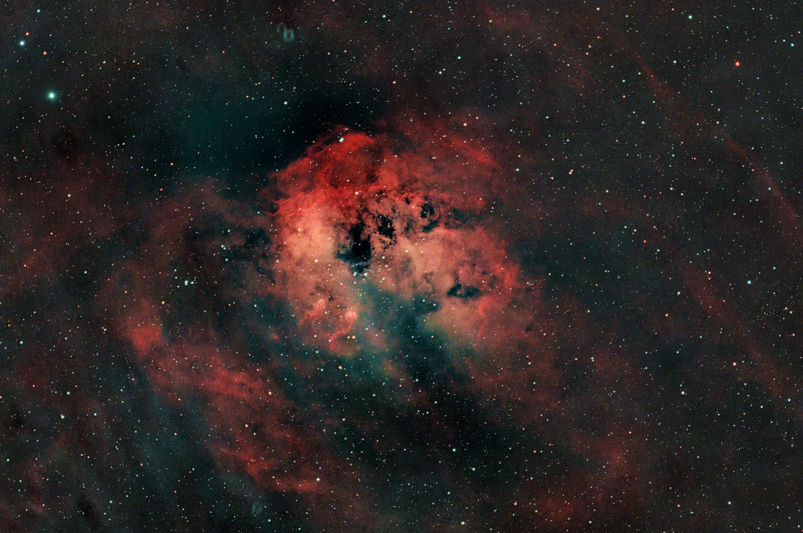 The Tadpole Nebula IC410 lies in the constellation of Auriga and is about 12400 light-years from Earth.
